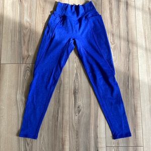 Ptula Bare II pocket leggings. Persian blue 25 inch inseam. Almost like new